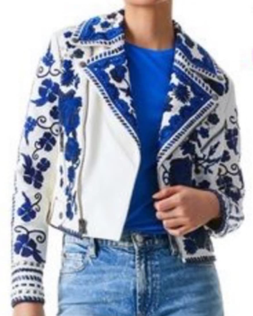 Gorgeous Alice And Olivia Leather Jacket - Image 3