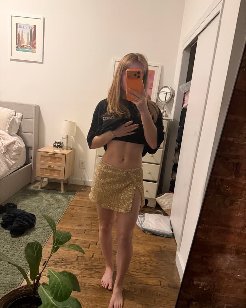 Lovers & Friends Selma Gold Skirt - Image 4