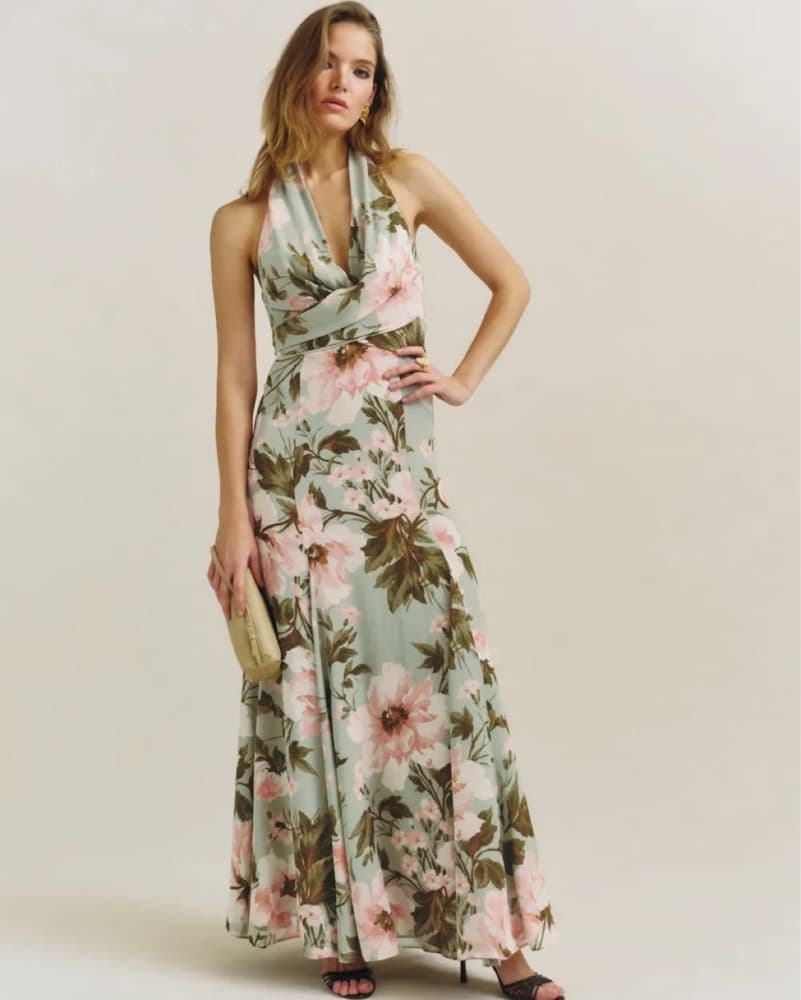 Foral print long Reformation dress - Image 1