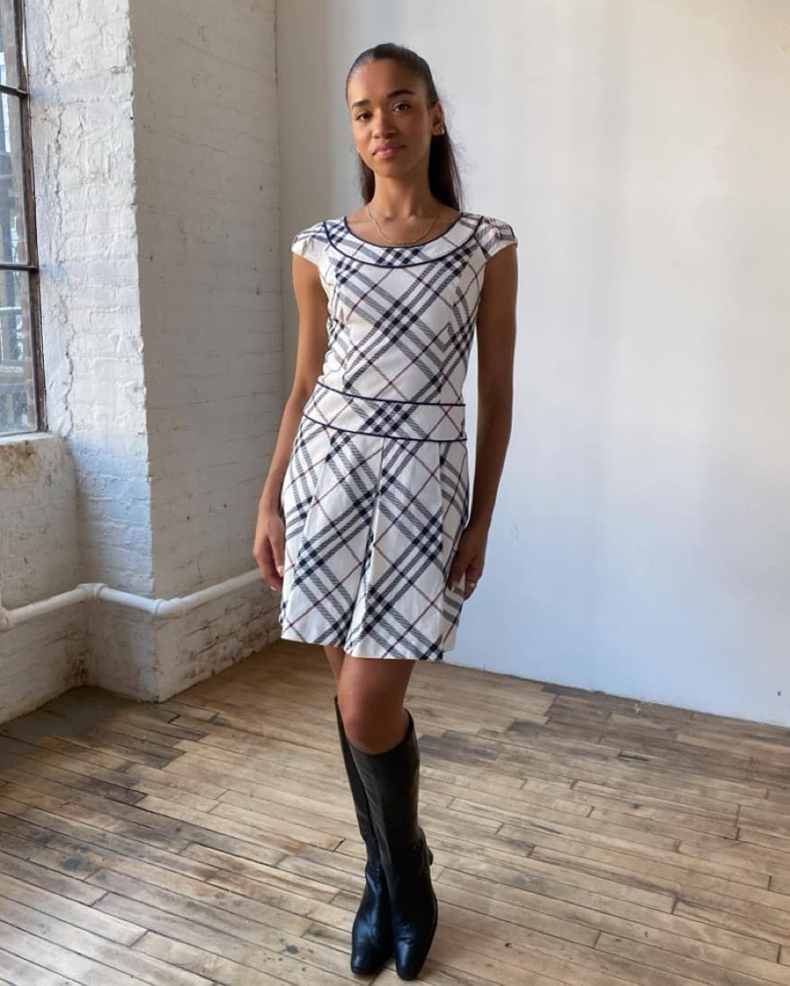 Burberry London Blue Label Pleated Dress - Image 4