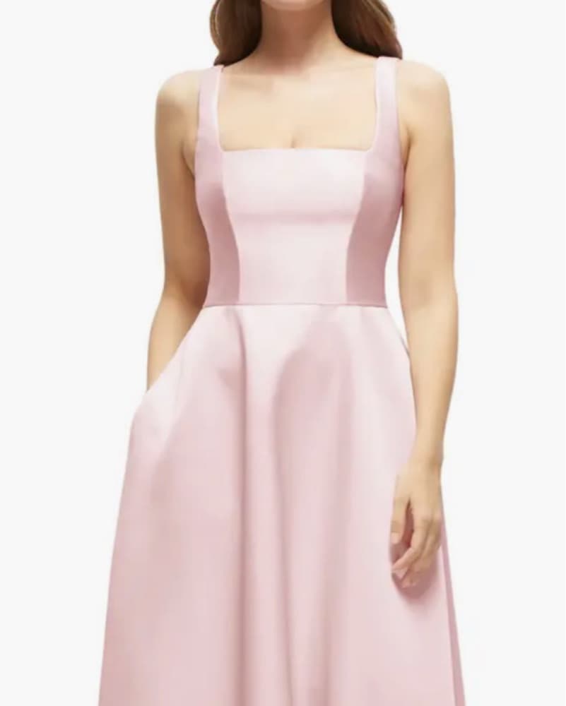 Sleeveless Satin Gown - Image 2