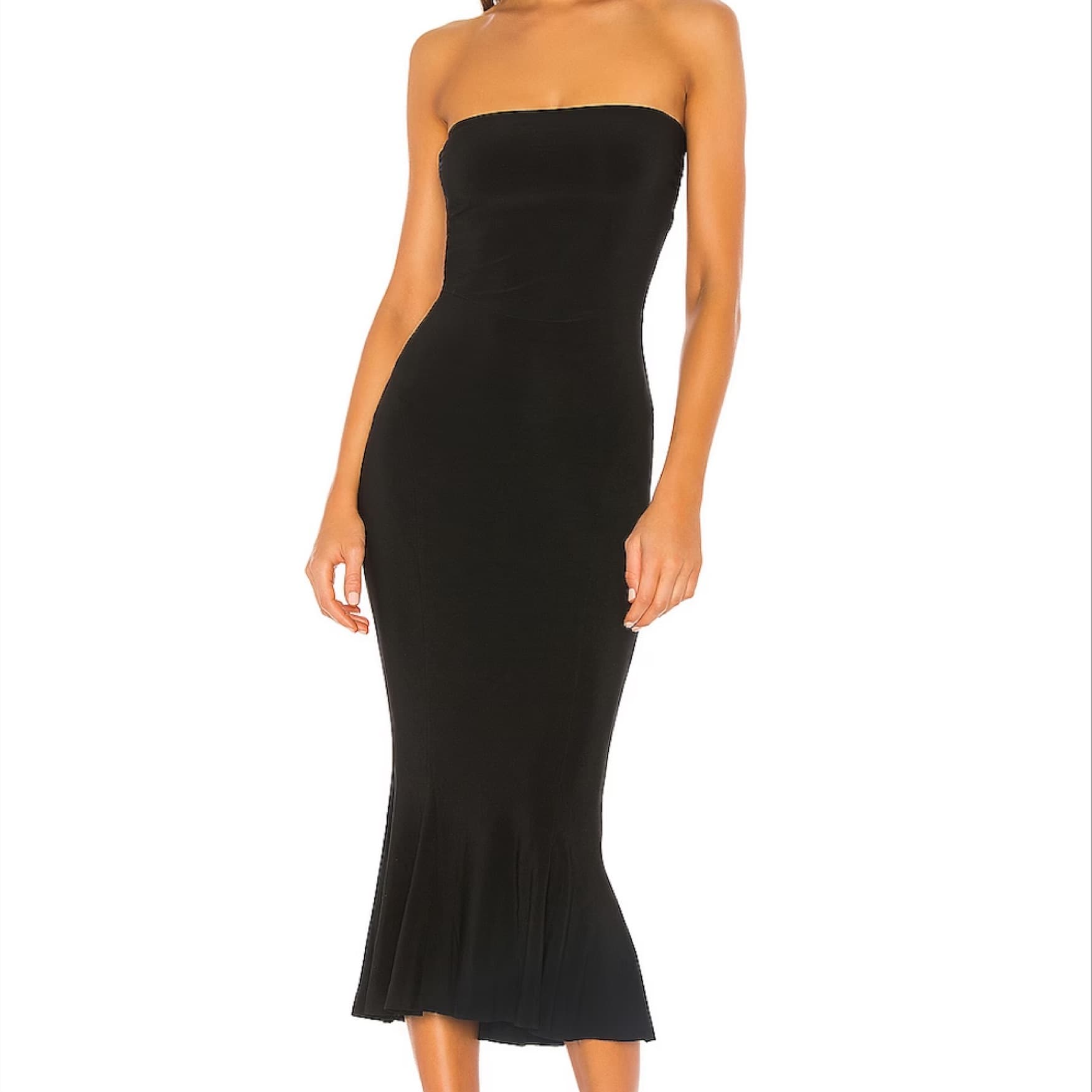 Revolve Black Strapless Fishtail Dressa - Image 5