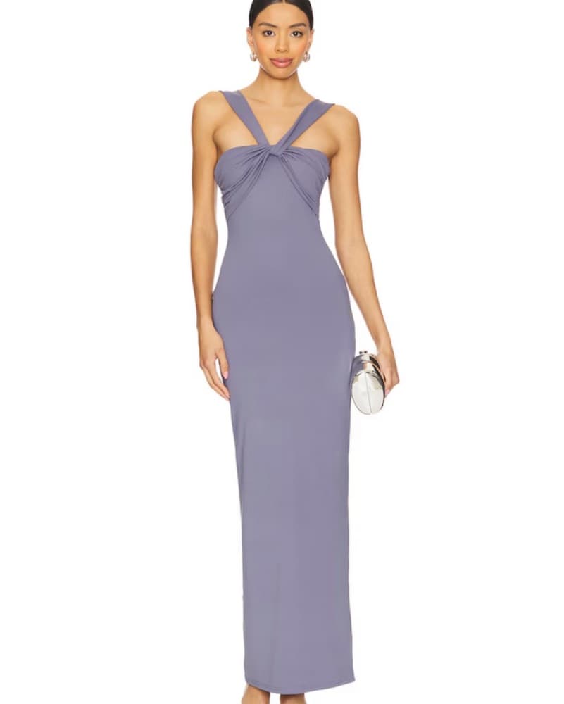 Superdown Bronwyn Maxi Dress in Slate - Image 1