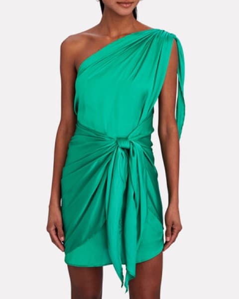 Baobab Marea Mini Dress In Green - Image 2