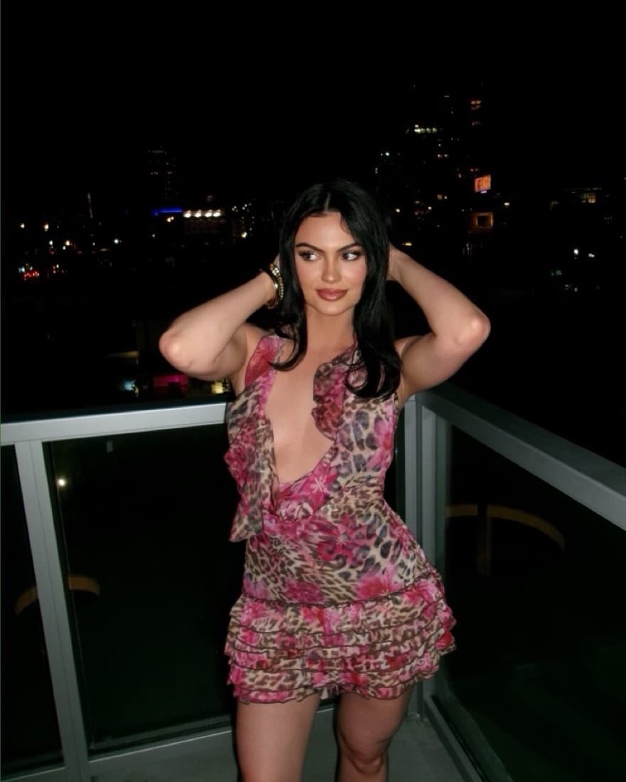 Leopard/Pink Outcast dress - Image 1