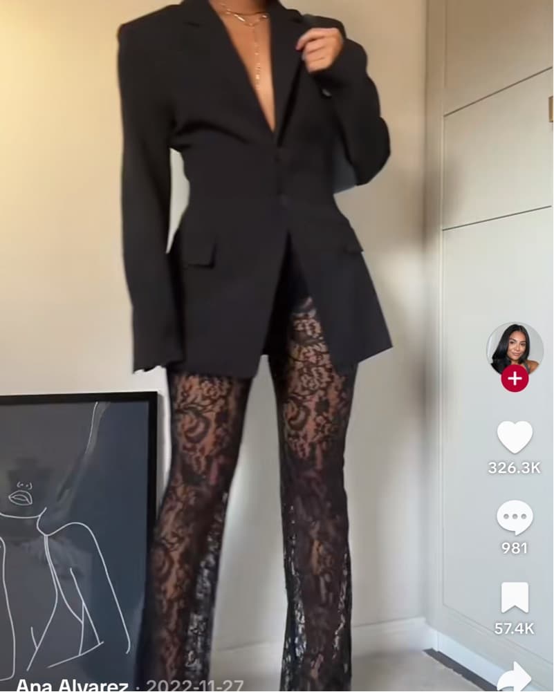 Black Lace Pants  - Image 3