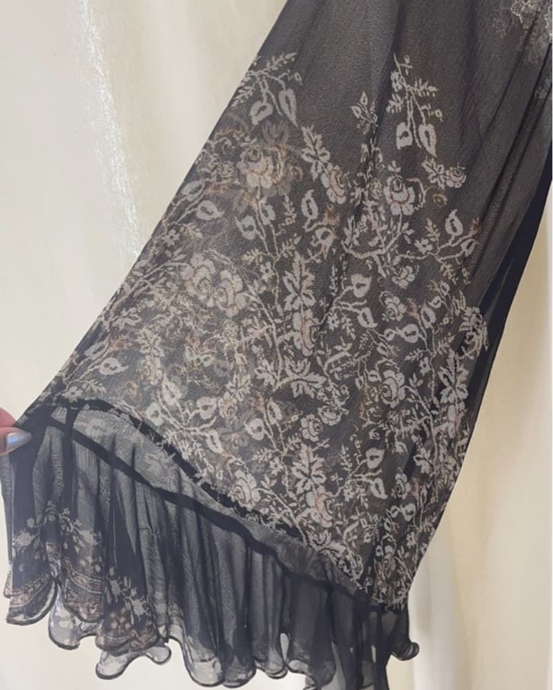 Rococo Sand Sheer Robe - Image 4