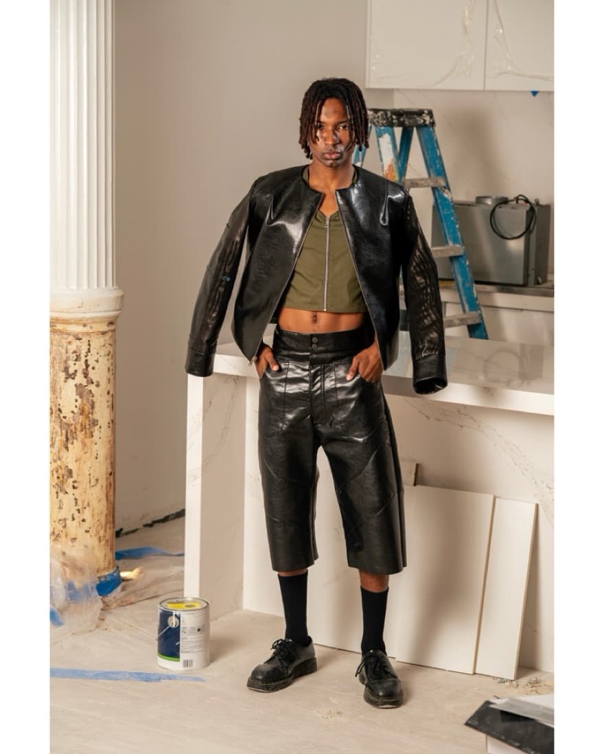 Leather & Faux Leather Jacket  - Image 5