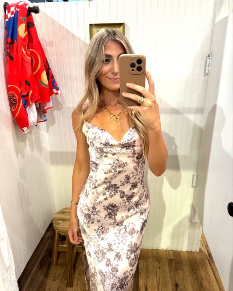 Floral Slip Dress - Image 1