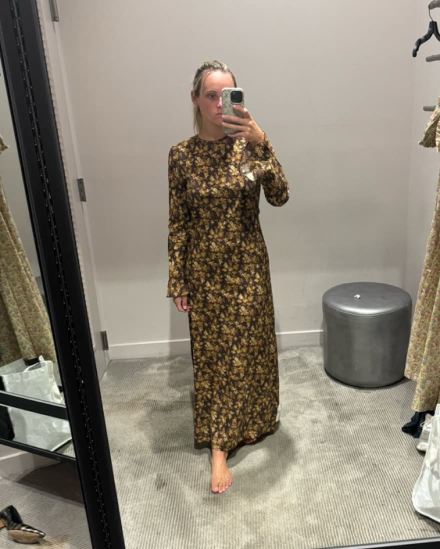 Doen Fall Floral Midi Dress - Image 5