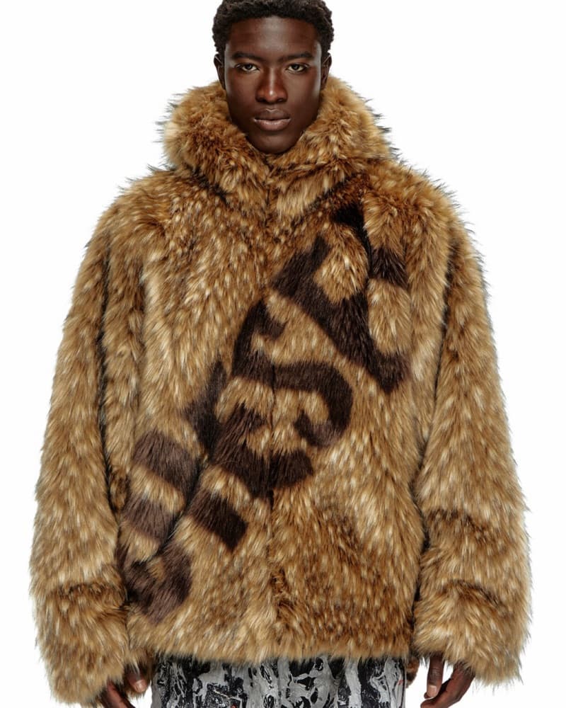 Diesel Faux Fur Coat - Image 4