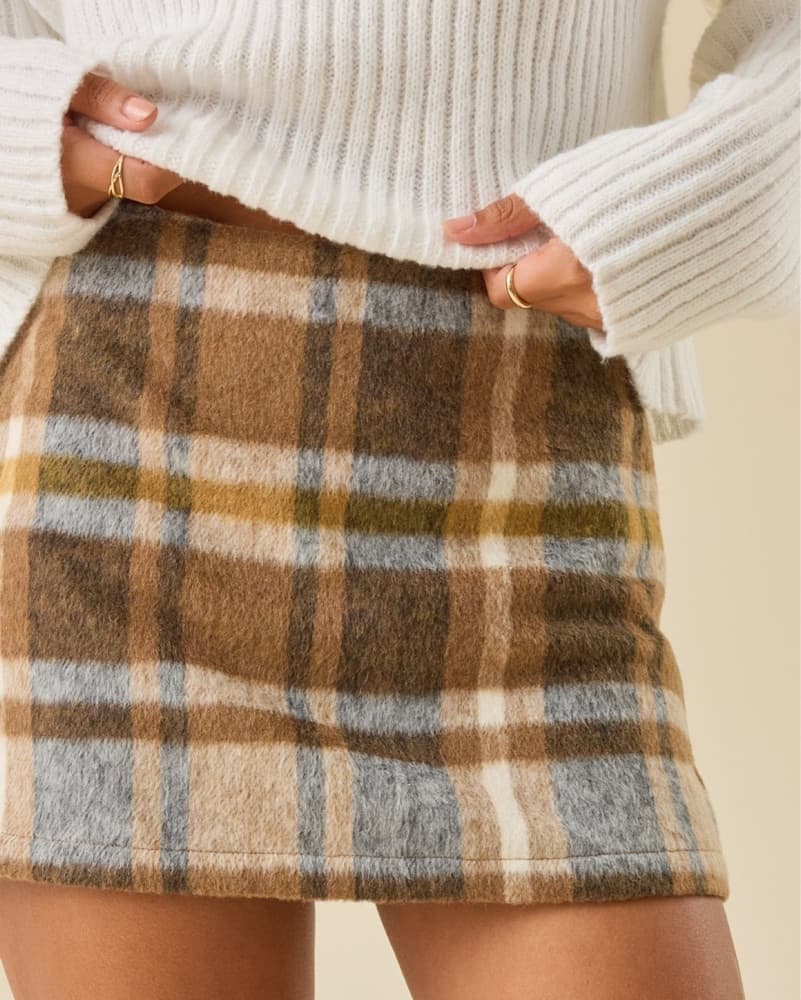 Kati Plaid Skort - Altar’d State - Image 1
