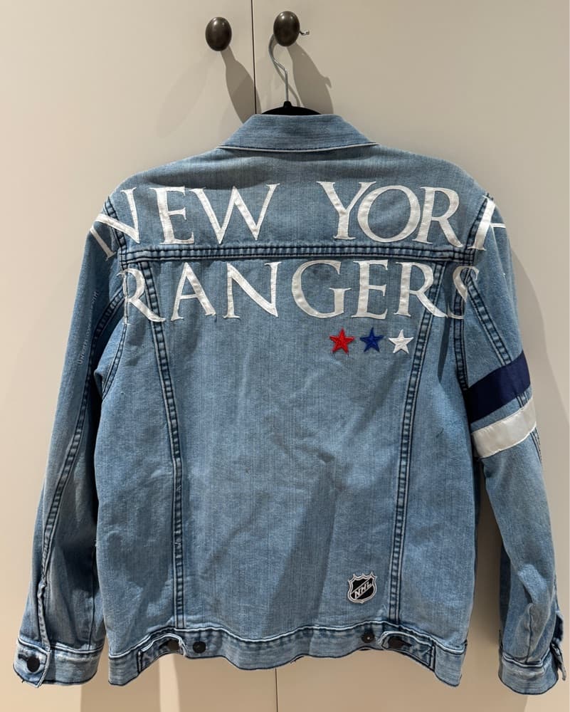 New York Rangers Denim Jacket - Image 1