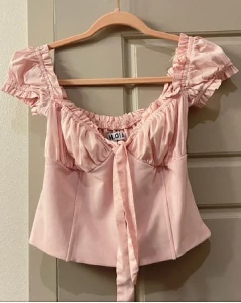I.AM.GIA Naomi Ruffle Bustier Top - Image 3