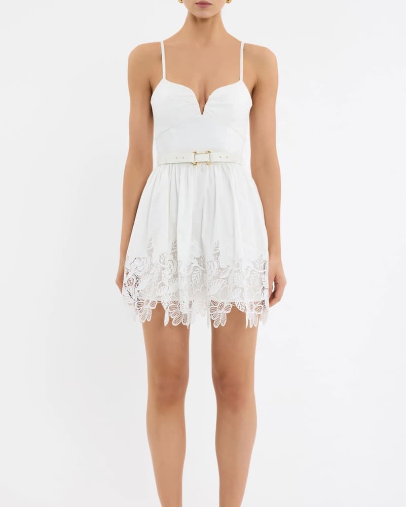 Elegant White Mini Dress - Image 1