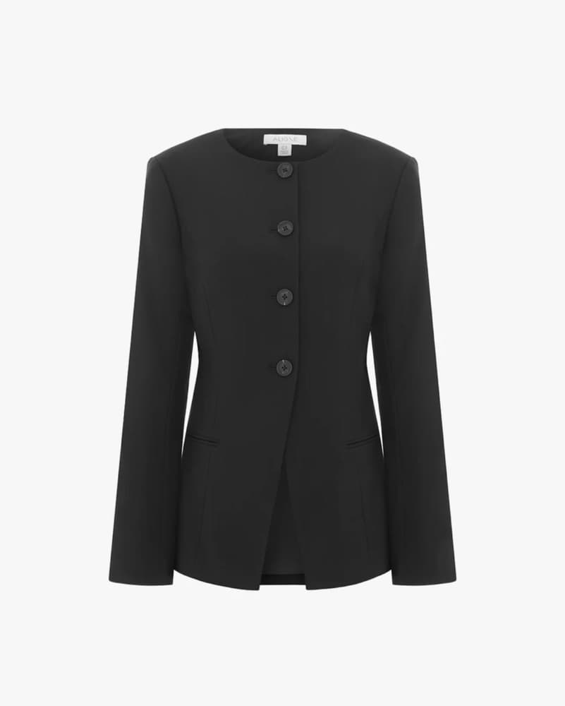ALIGNE Daphne Waisted Blazer Black - Image 4