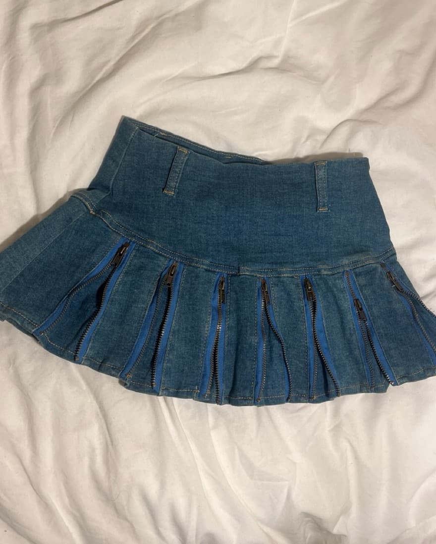 Demin mini tennis skirt - Image 1