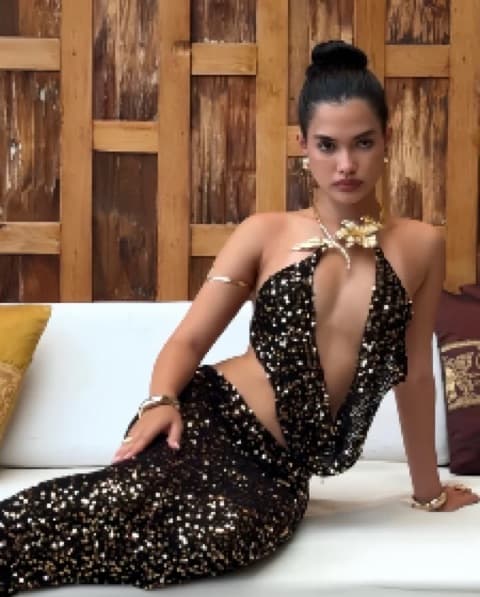 Black Sequin Vacay Set - Image 4