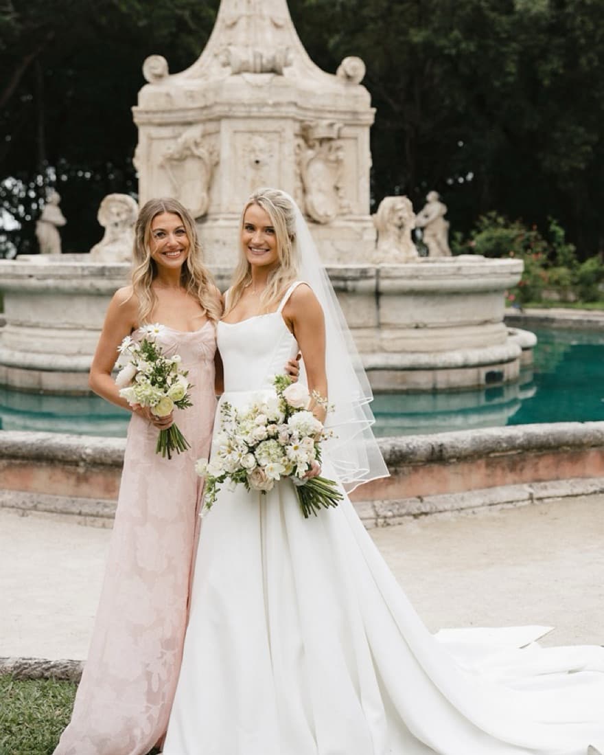 House Of CB Seren Blush Sheer Gown - Image 2