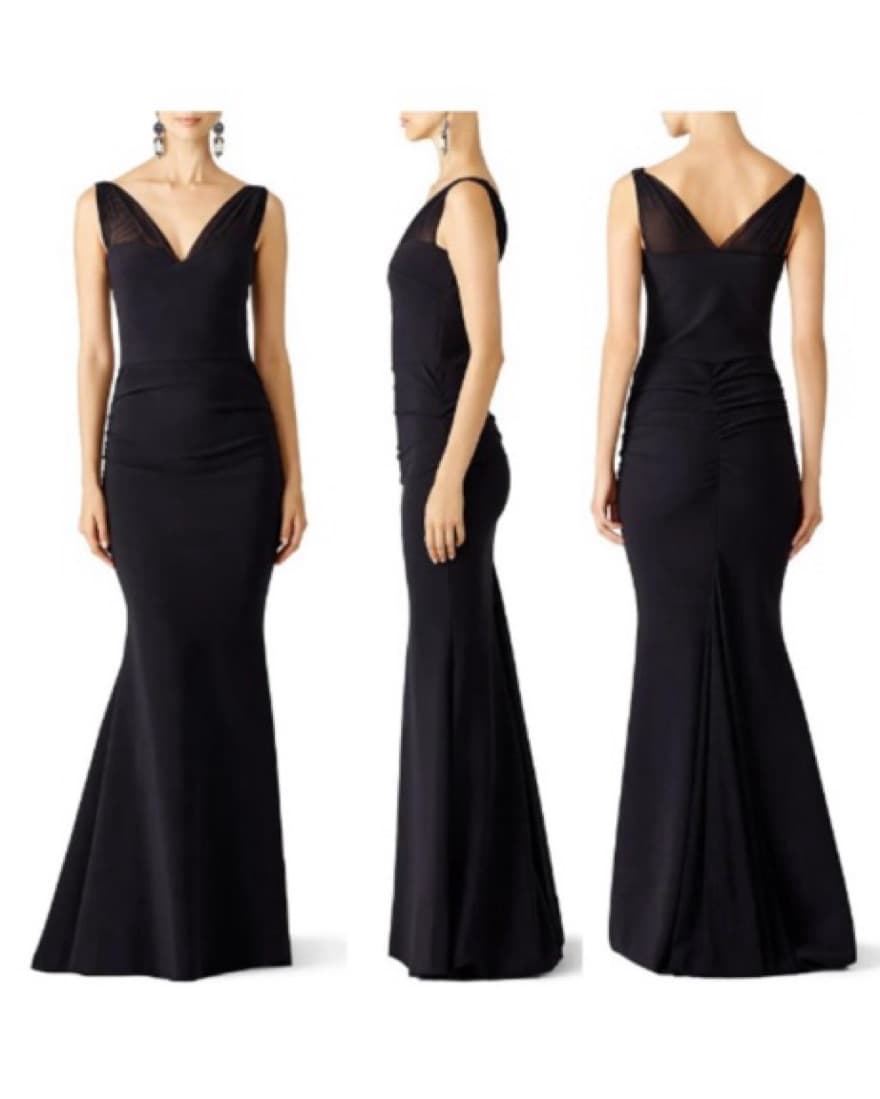 Chiara Boni Black Illusion Maxi Gown - Image 5