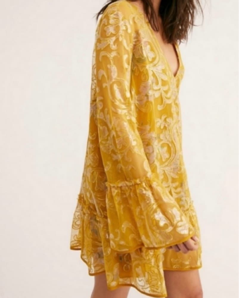 Free People Falling Flowers Frock Mini D - Image 1