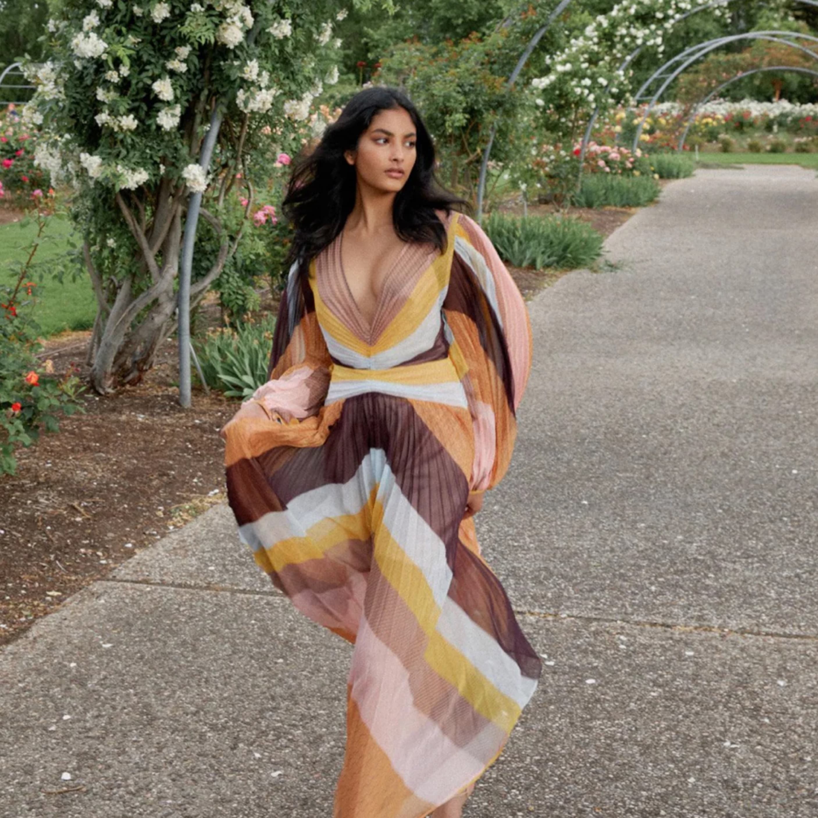 Acler Astone Dress In Rainbow Stripe - Image 1