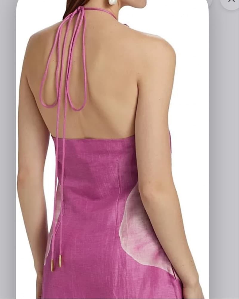 AMUR Everlee Orchid Print Mini Dress  - Image 2