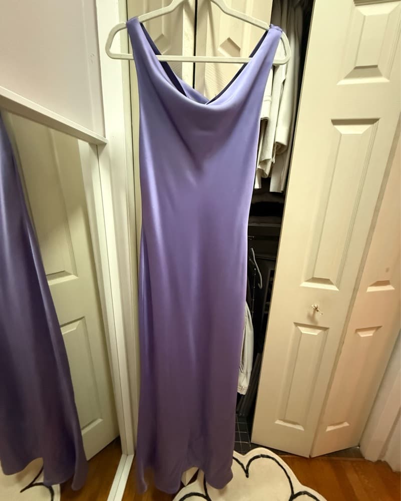 Norma Kamali Purple Maria Slip, M - Image 2