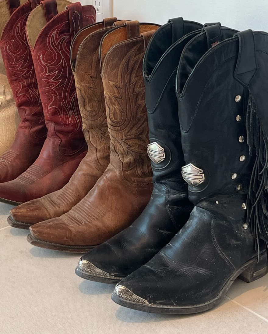 Harley Davidson Steel Toe Cowboy Boots  - Image 1