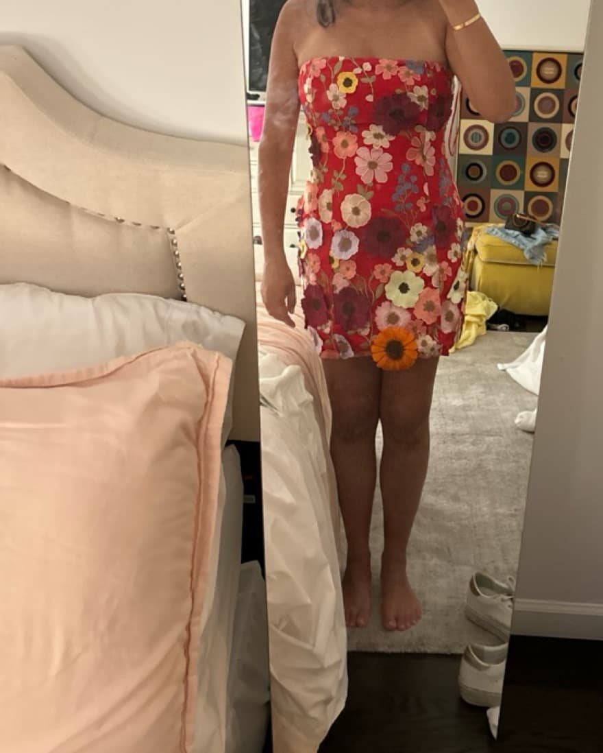 Endless Rose Floral Strapless Dress - Image 1