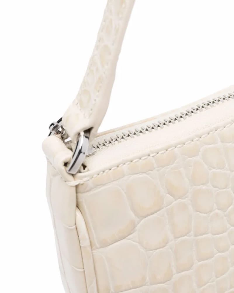 BY FAR Mini Rachel Crocodile-effect Bag - Image 4