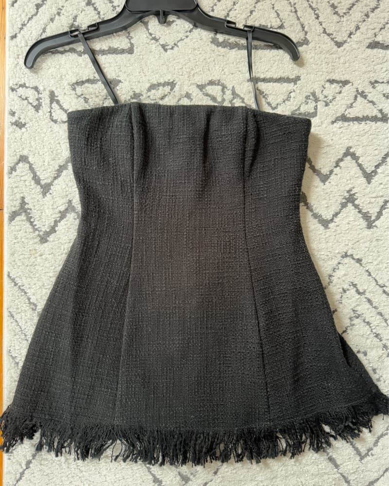 Staud Strapless Black Top  - Image 2