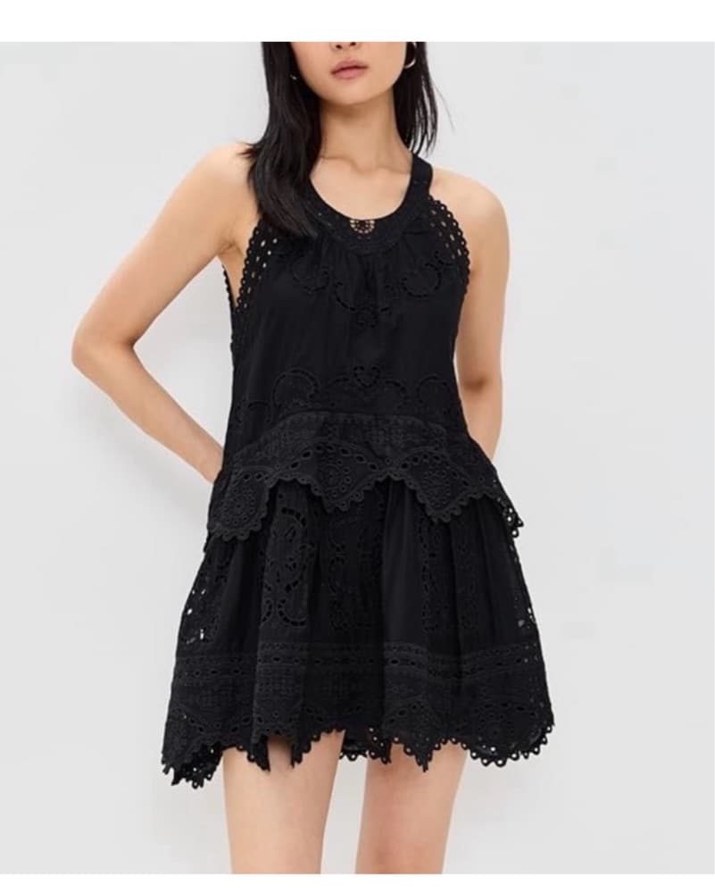 Sea Black Dahlia Eyelet Tank Dress - Image 1