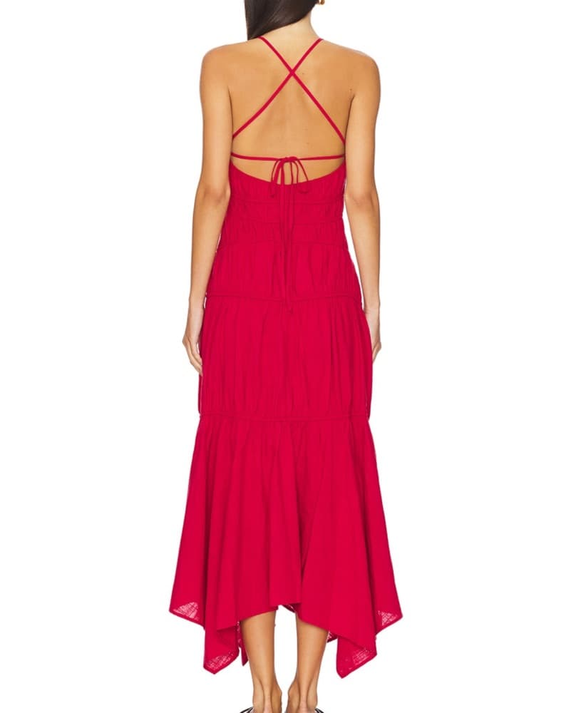 Red SNDYS Maxi Dress - Image 3