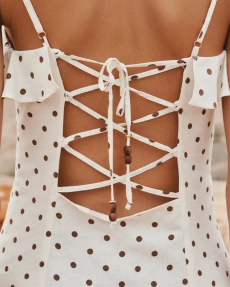 Zara Polka Dot Midi Dress - Image 2