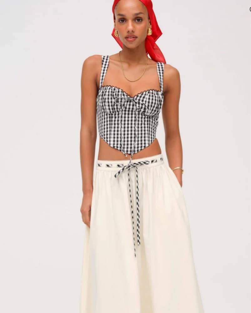 Gingham Bustier - Image 2