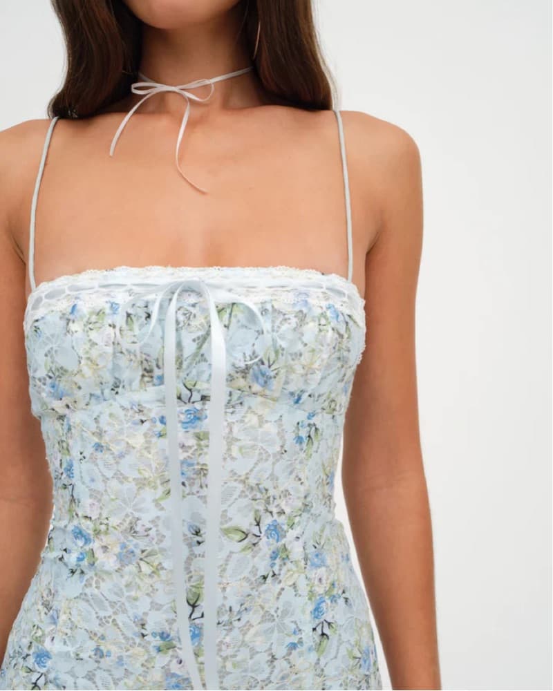 Forlove&lemons Claire Lace Mini Dress - Image 2
