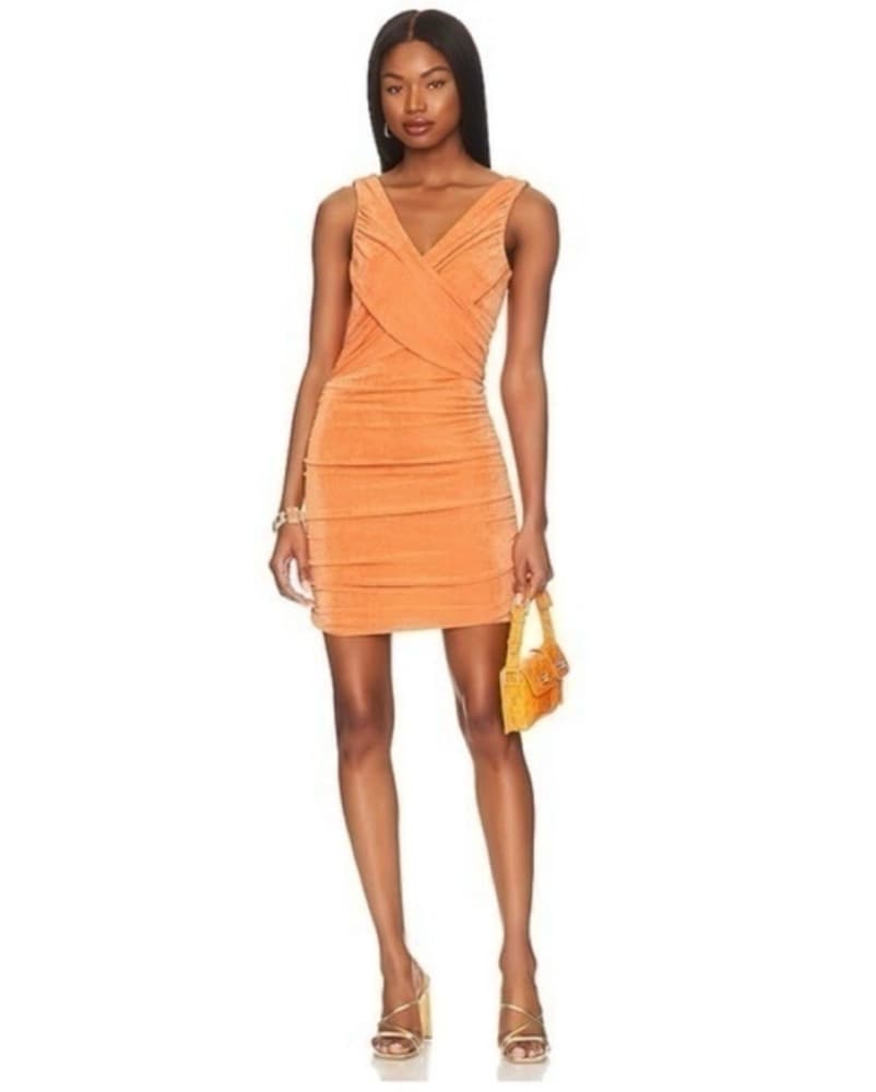 Likely Maira Mini Dress in Orange - Image 1