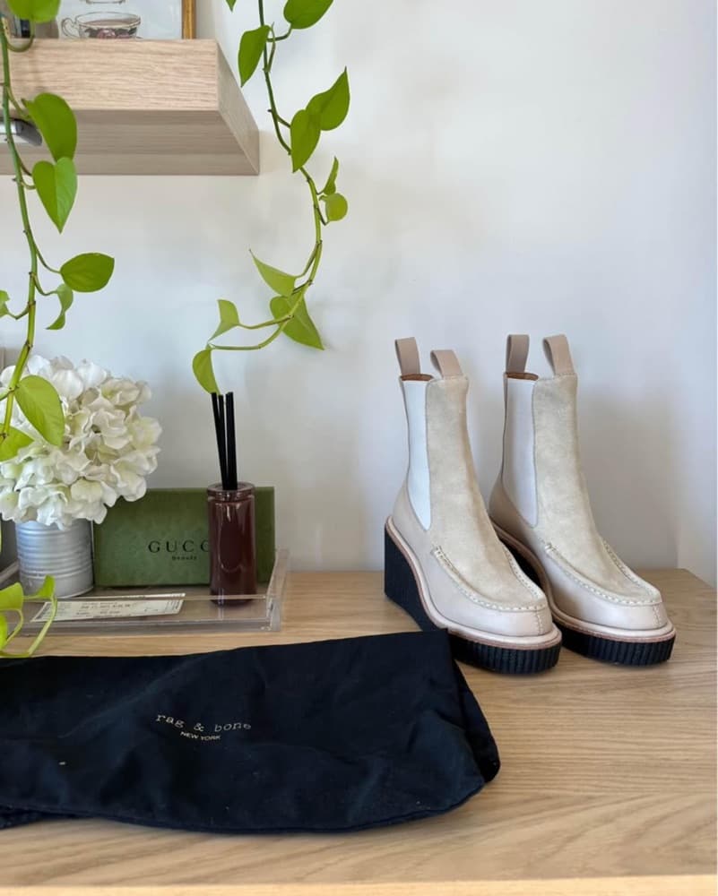 Rag & Bone Suede Chelsea Wedge Boot  - Image 2