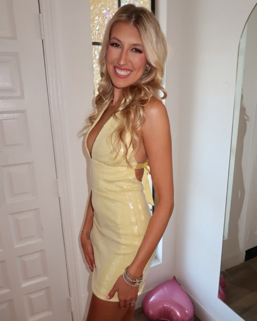 Meshki Carleigh Sequin Halter Dress - Image 4