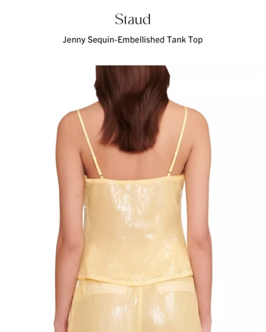 Staud jenny sequin Embellished Tank Top - Image 3