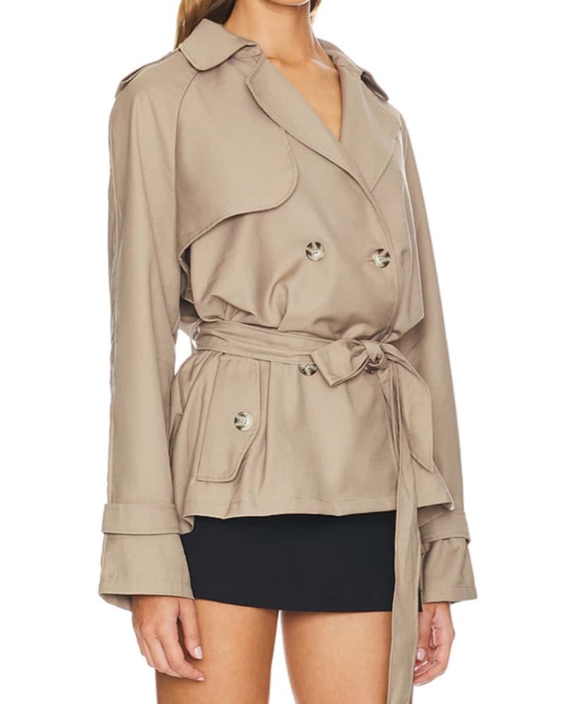  CROPED TRENCH COAT - Image 2