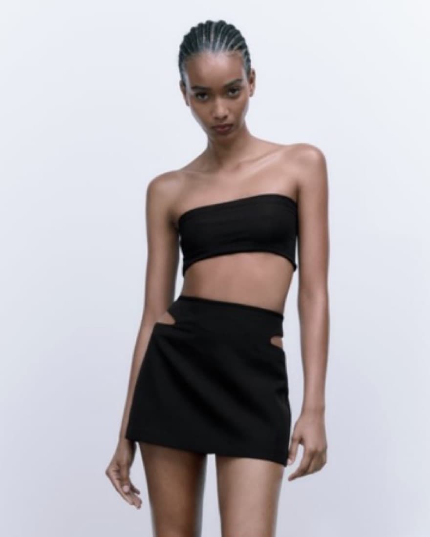 Black Cut Out Skort - Image 3