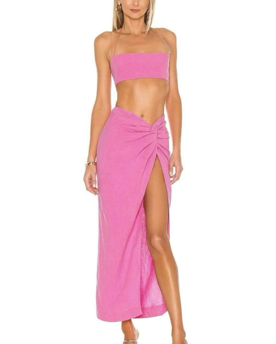 Pink linen Set Natalie Rolt - Image 2