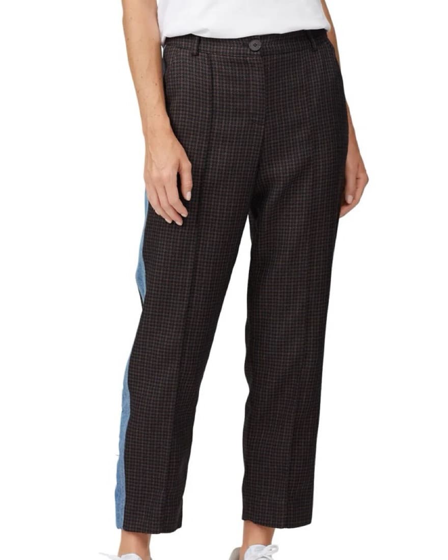Denim Lined Detail Pants - Image 4