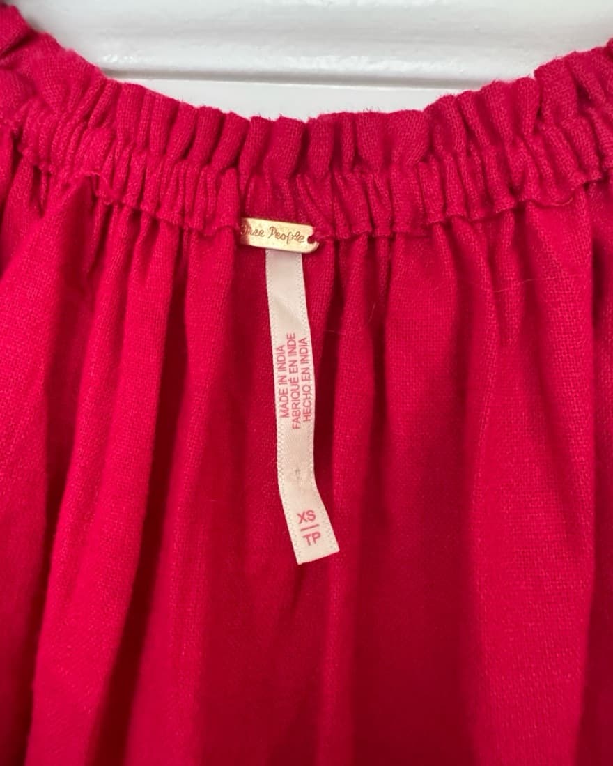 Free People Perri Linen Drop Waist Mini - Image 4