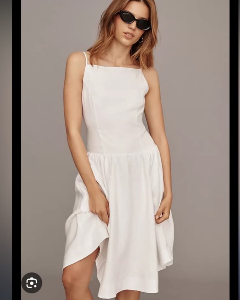 Reformation White Clarabelle Dress - Image 1