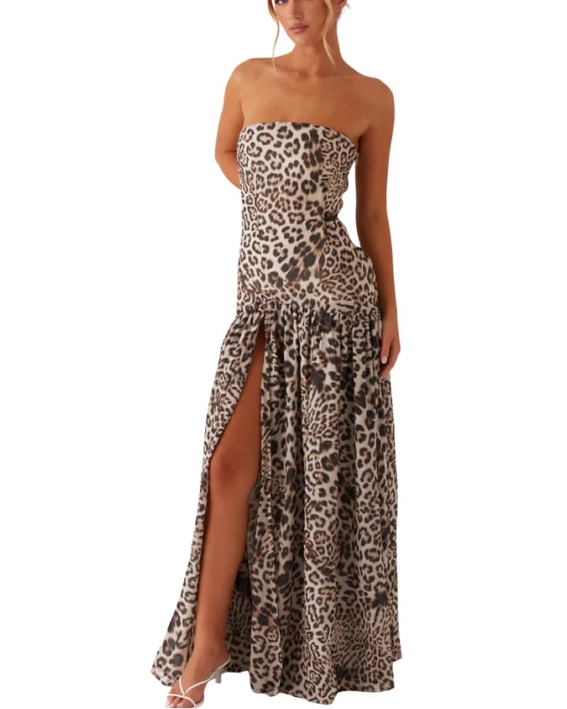 Peppermayo Cheetah Maxi Dress - Image 1