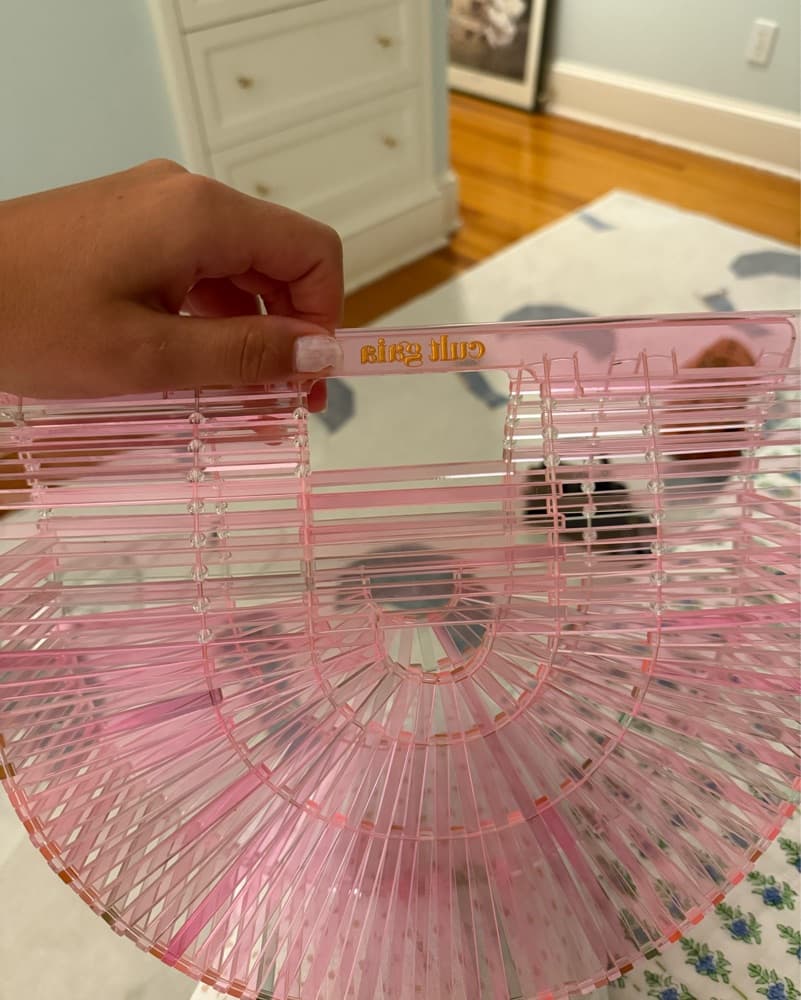 Cult Gaia Clear Pink Bag - Image 2