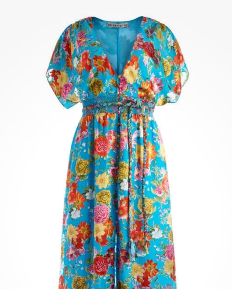 Vibrant Floral Maxi Dress - Image 4